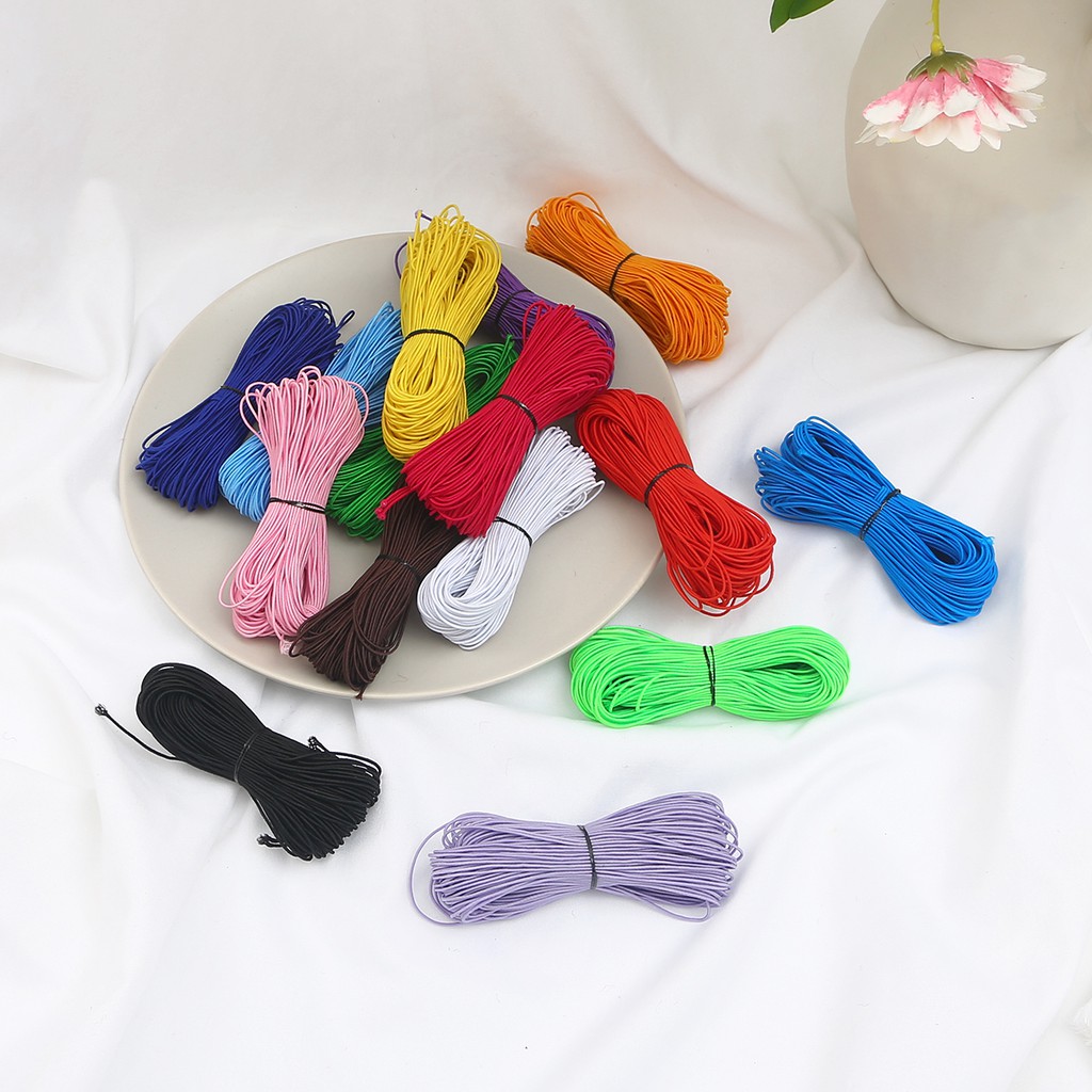 BEADIA Dây Co Giãn 1mm 10 Màu Dài 25m Dùng Để Làm Vòng Tay Handmade