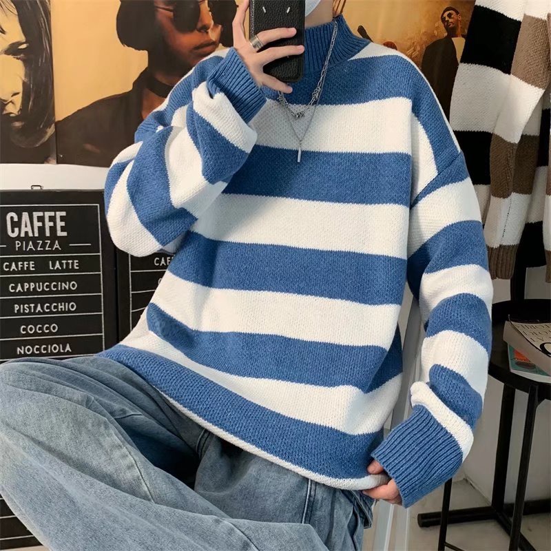 Áo len dài tay cổ cao thời trang Hàn Quốc cho nam