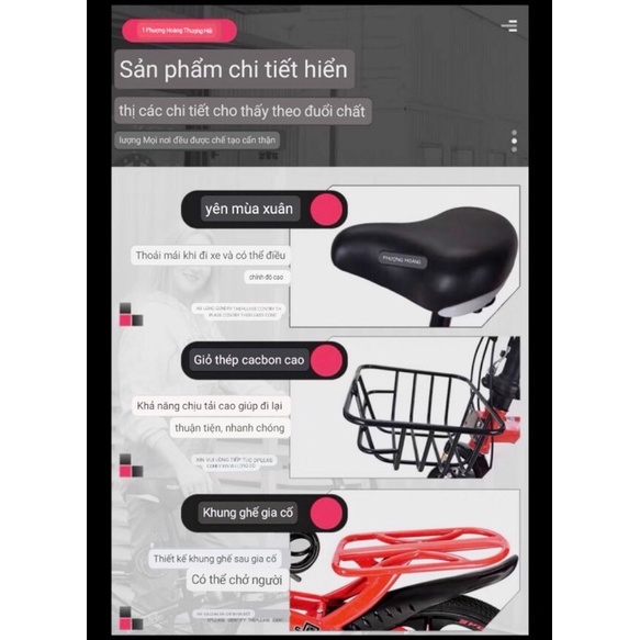 Xe đạp gấp 20 icnh Phoenix - tốc độ biến thiên - xe đạp nam nữ siêu nhẹ