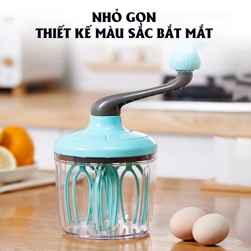 Máy Đánh Trứng Mini - Máy Đánh Kem Thủ Công - Dụng Cụ Làm Bánh Thông Minh