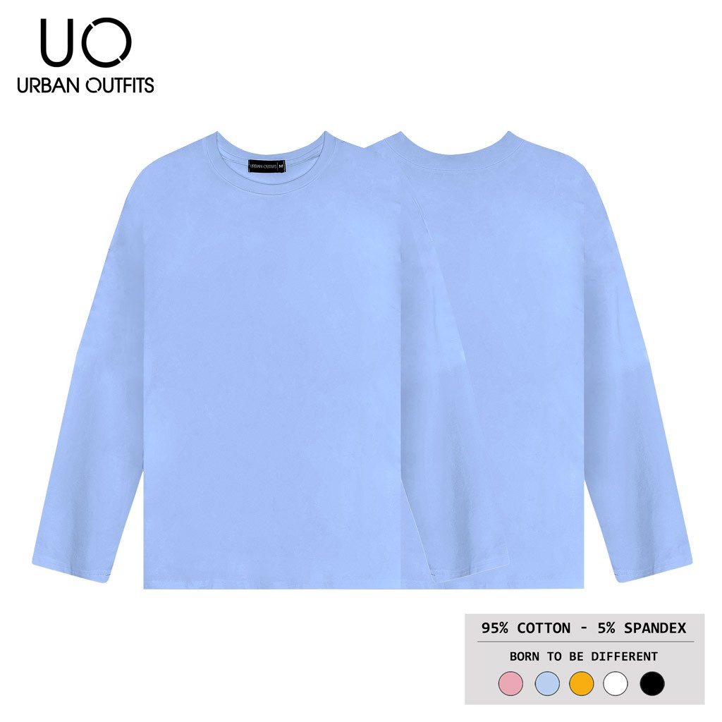 Áo Thun Tay Dài Nam Nữ Form Rộng URBAN OUTFITS Kiểu Trơn TDO01 100 cotton 4 Chiều | BigBuy360 - bigbuy360.vn