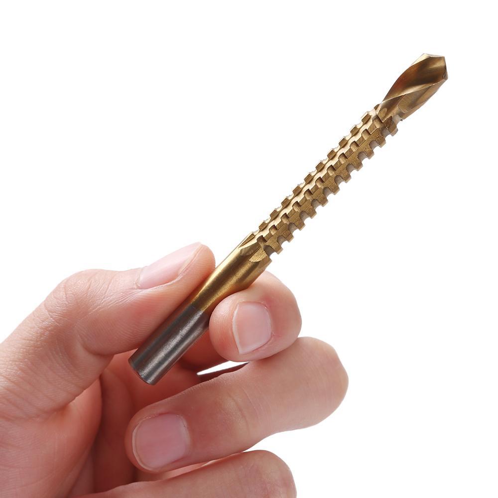 Mũi Khoan HSS Bằng Thép Phủ Titan Kích Thước 3 / 4 / 5 / 6 / 6.5 / 8mm