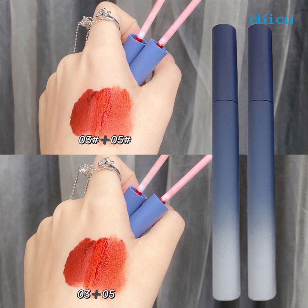 [Hàng mới về] Son kem lì thiết kế vỏ màu gradient bắt mắt trang điểm chuyên nghiệp 4g