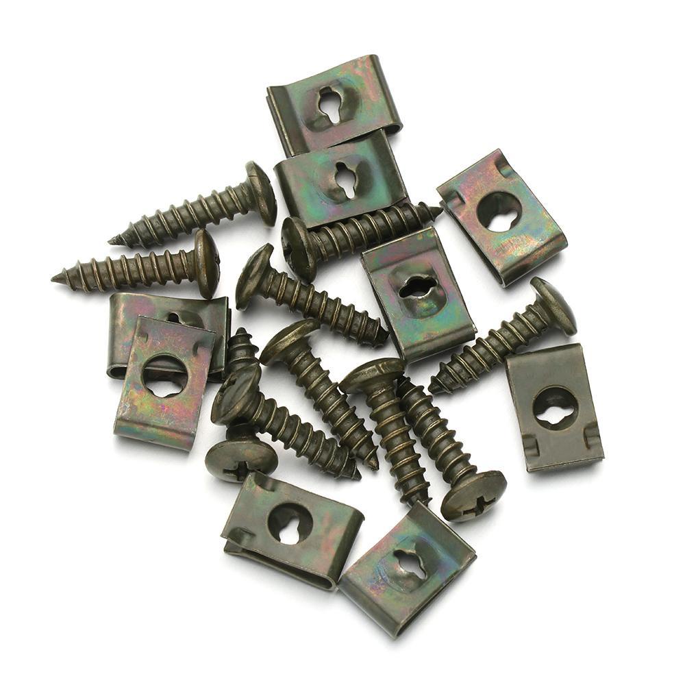 SHOUKEY Bộ 10 Ốc Vít Nhựa M4 M5 Chất Lượng Cao Cho Xe Máy / Xe Hơi Ốp