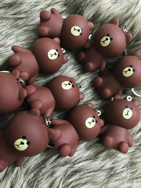 Móc khoá Gấu brown ngồi cute