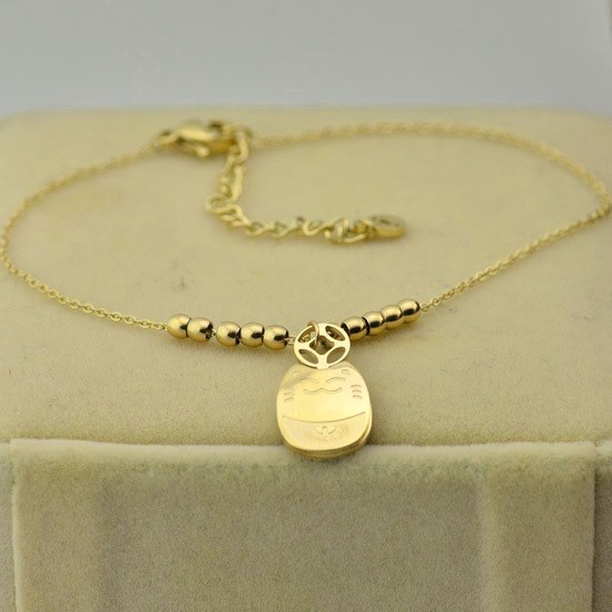 Lắc chân, vòng chân titan con mèo totoro màu vàng tươi | BigBuy360 - bigbuy360.vn