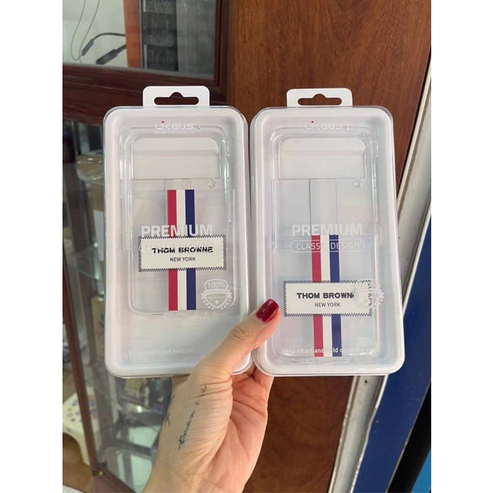 Ốp Lưng Sam Sung Galaxy Z Fold 3, Z Flip 3, Z Fold 3 5G Kẻ Sọc Hiệu LIKGUS THOM BROWNE Sang Trọng Bền Đẹp