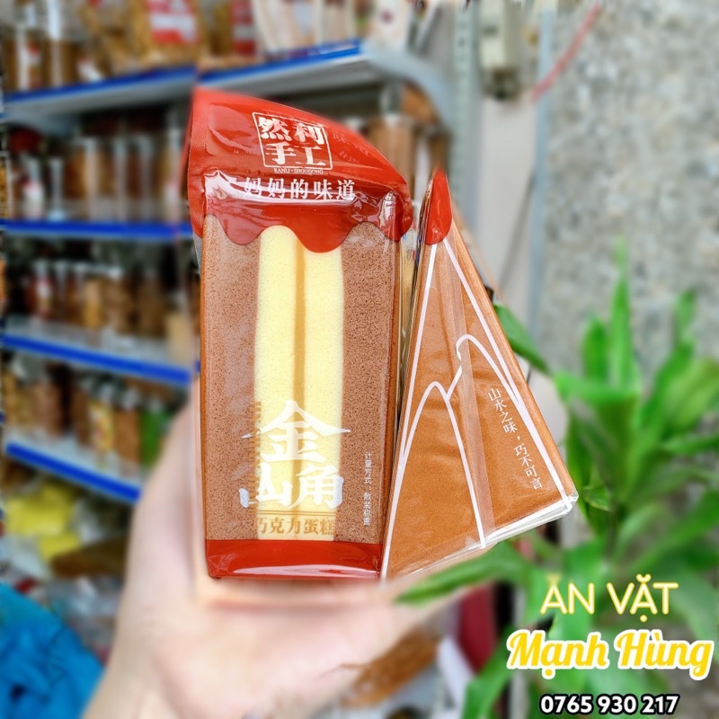 Bánh bông lan tam giác Đài Loan ăn vặt Mạnh Hùng giá rẻ