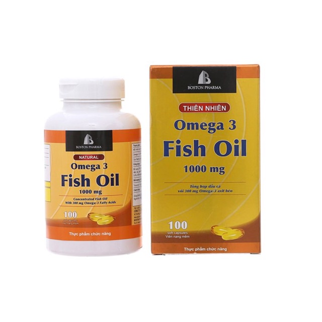 Viên uống dầu cá Omega 3 -Bổ sung EPA, DHA , chống lão hóa, tốt cho mắt, não, da, giảm mắc benh tim mạch ,huyết ap