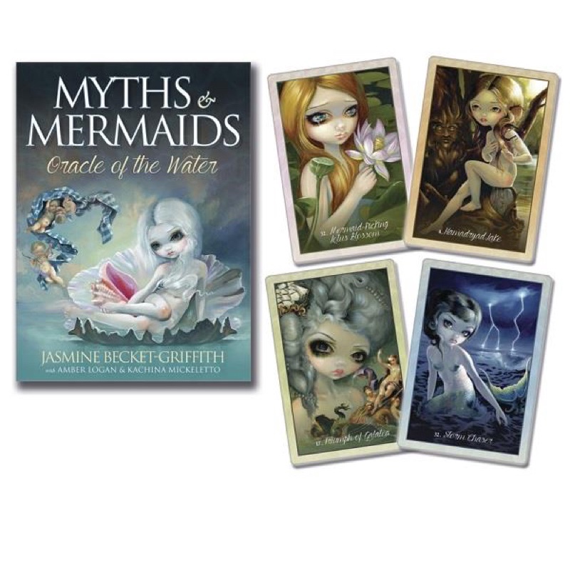 Bài Myths & Mermaids Oracle of Water, Tác giả Jasmine Becket-Griffith, Amber Logan, Kachina Mickeletto