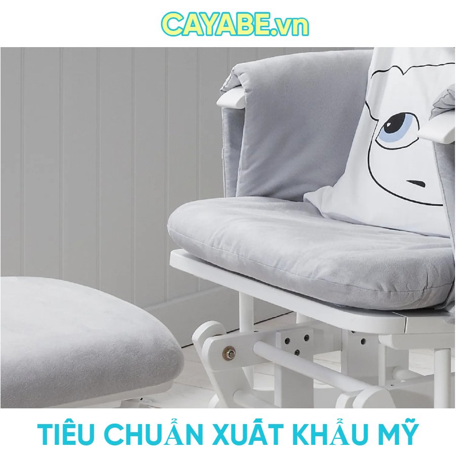 GHẾ LẮC THƯ GIÃN CAYABE CHỈNH ĐƯỢC ĐỘ NGẢ LƯNG CỰC ÊM GỖ XUẤT KHẨU CHO MẸ BẦU VÀ NGƯỜI LỚN