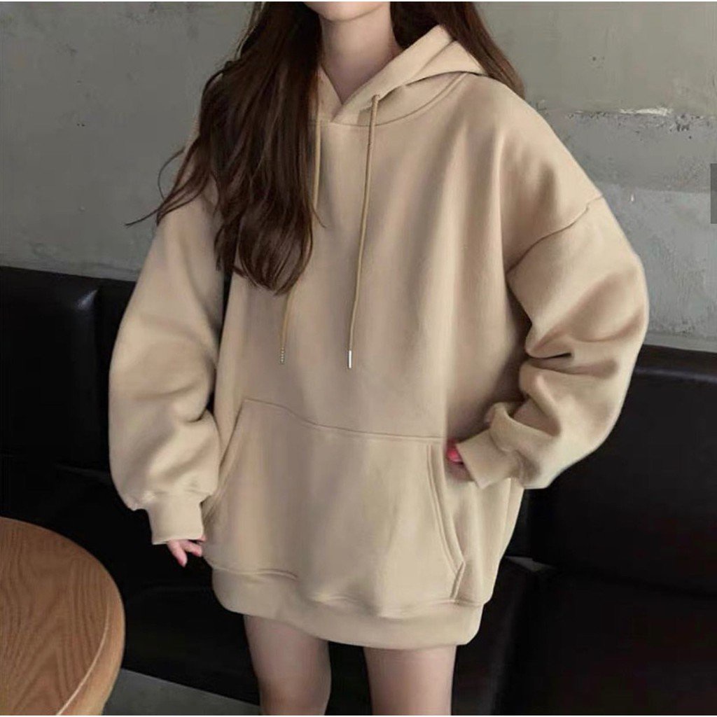 Áo Khoác Hoodie Form Rộng Nam Nữ Unisex , Áo Hoodie Nỉ Cotton Tàu Form Rộng Dày Dặn MT07