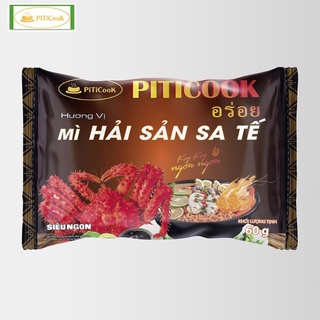 Block 10 gói PitiCook Mì siêu ngon Hải sản sa tế 60g