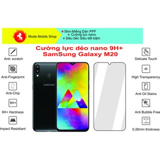 Kính cường lực dẻo phủ nano 9H+ samsung M20