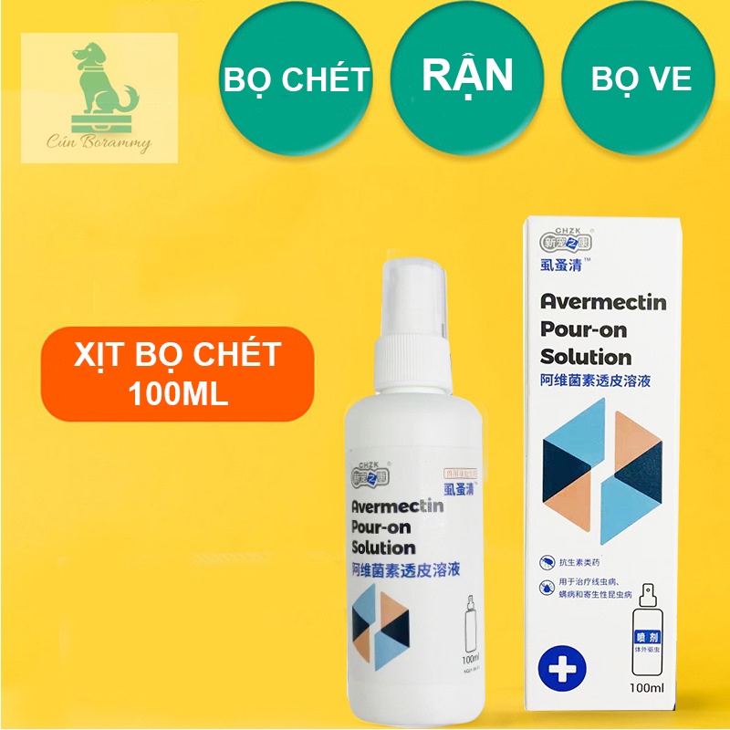 Thuốc xịt chống bọ chét chó mèo - thuốc chống bọ chét và ve cho thú cưng