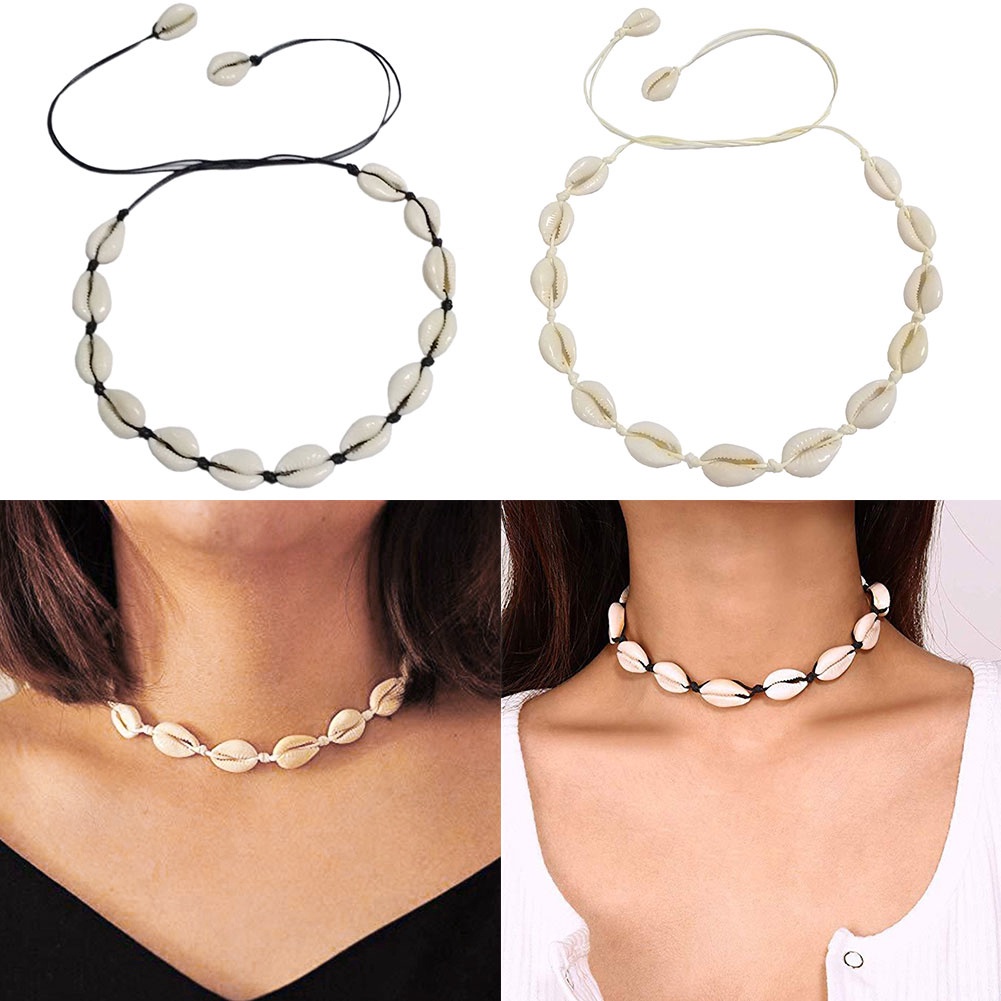 Vòng Cổ Choker Bằng Vỏ Sò Tự Nhiên Handmade Thời Trang Cho Nữ