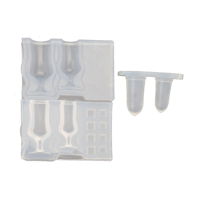 1 Bộ Khuôn Silicon Làm Bình Hoa Khô Bằng Resin Epoxy Diy