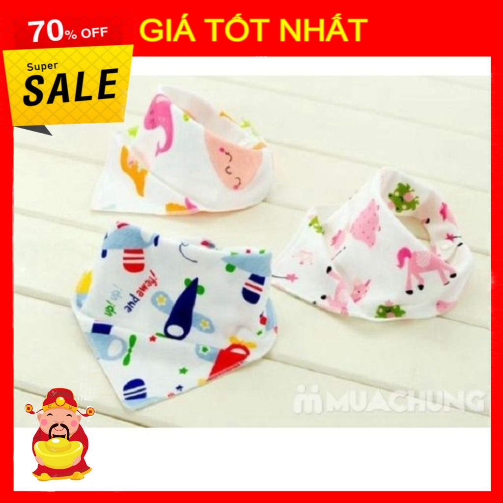 Yếm cotton 2 cúc bấm