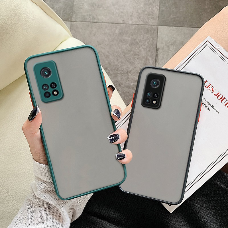 Ốp điện thoại nhám bảo vệ camera chống sốc/va đập cho Xiaomi Mi 11T 10T 10 Pro 9 8 Note 10 Lite 5G