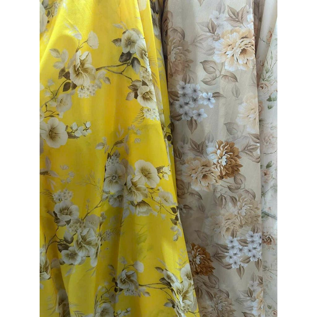 Giá sỉ vải voan tơ hoa đẹp