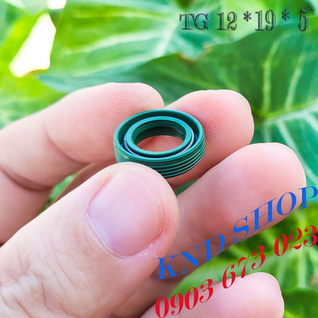 Phốt chặn dầu  và chặn bụi trục cơ máy bơm piston TG 12*19*5 và VG 12*19*7, phụ tùng xe máy và máy bơm nước