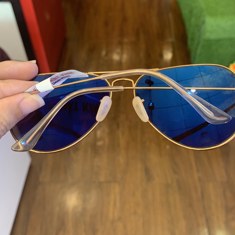 Kính mát Rayban P màu trà cao cấp, hàng loại 1 tròng thuỷ tinh polirazed đeo siêu êm mắt