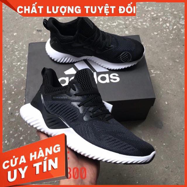 (FREESHIP+VIDEO, ẢNH THẬT) giày thể thao Alphabounce đen trắng