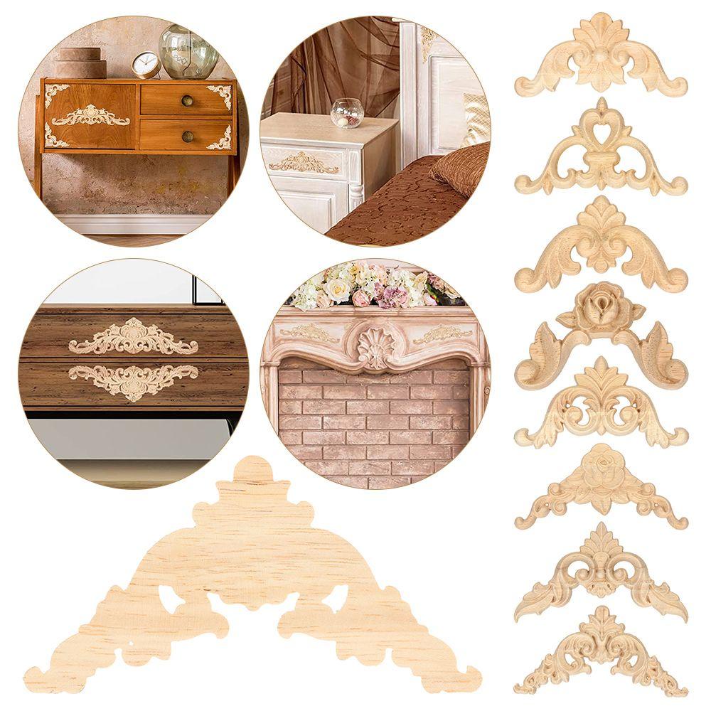 WATTLE Miếng Gỗ Chạm Khắc Hoa Trang Trí Nội Thất