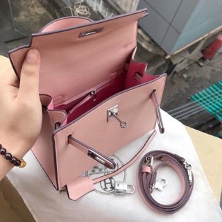 Túi HM size 20 dáng Cao tag Bạc