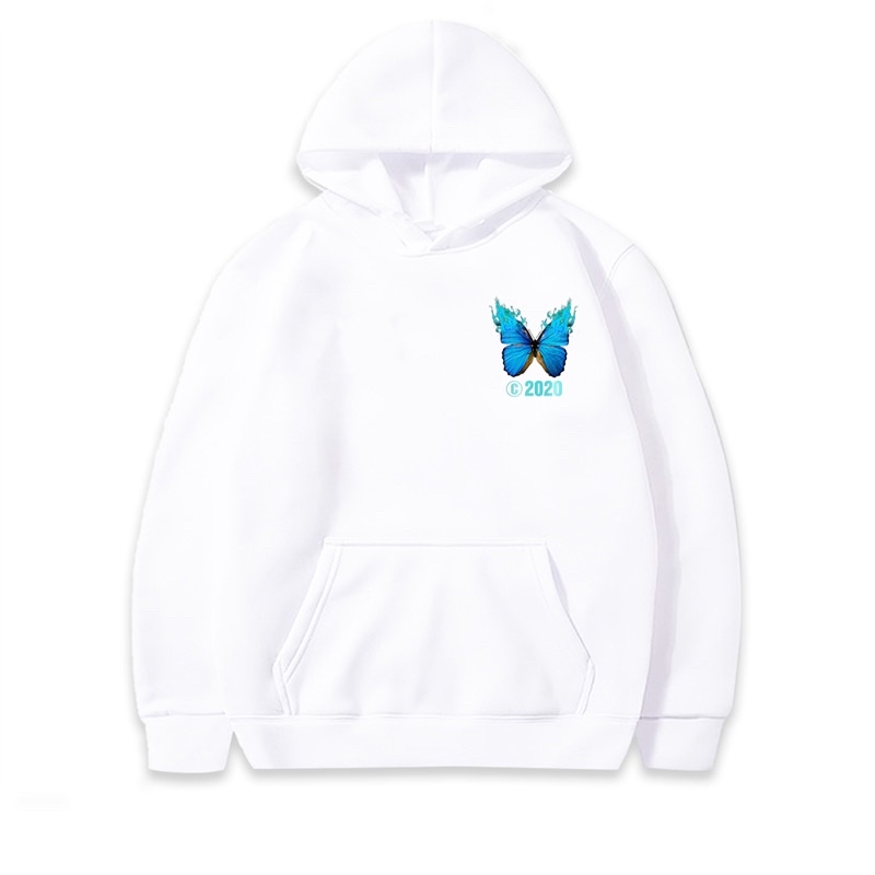 Áo Hoodie BUTTERFLY JOG Unisex Nam Nữ Nỉ Bông Form Rộng