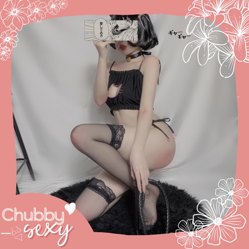 Cosplay Bikini Cô Mèo Hoang Gợi Cảm - Wild Cat Lady Girl Sexy - Chất Liệu Cao Cấp Kèm Vòng Cổ Chuông - CPL38 Chubby.Sexy | BigBuy360 - bigbuy360.vn
