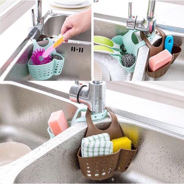 Giỏ Đựng Lưới Rửa Bát Đa Năng Thoáng Mát Có Lỗ Thoáng Đáy