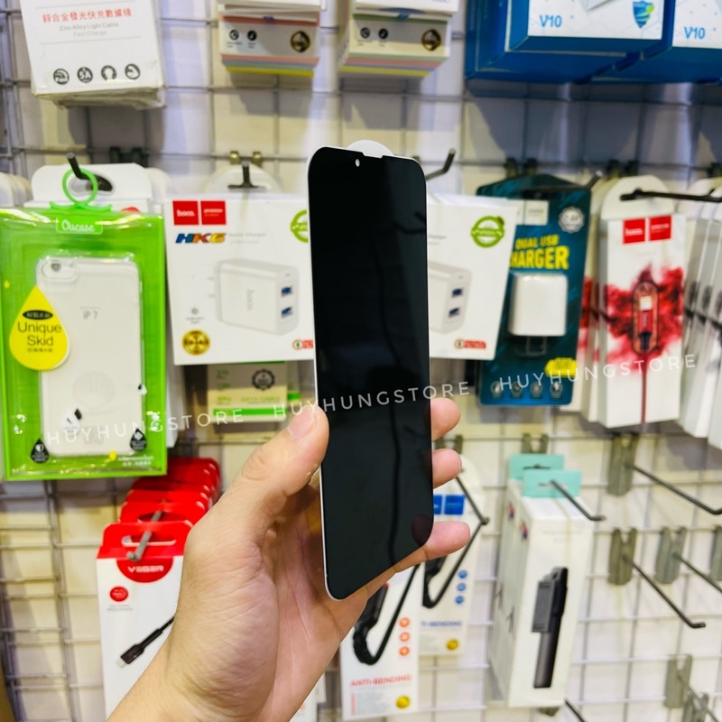 Kính cường lực iPhone Chống Nhìn Trộm Cho điện thoại 7plus/8plusX/Xsmax/11/12//13/pro/promax