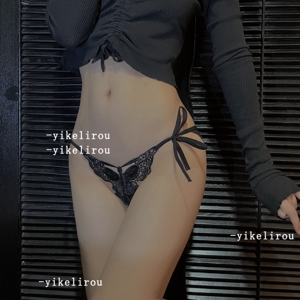 Quần Lót Nữ Ren Sexy thiết kế dây buộc thêu họa tiết siêu xinh sexy MÃ 1066