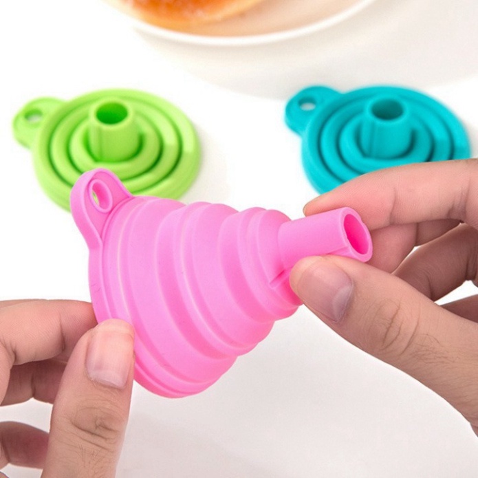 Phễu gấp gọn sillicon dùng để rót rượu, rót dầu, chất lỏng, chịu nhiệt tốt DANA