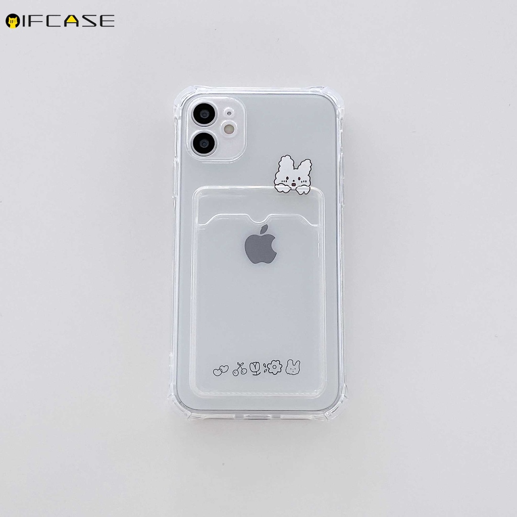 Ốp điện thoại TPU mềm trong suốt hình gấu/thỏ dễ thương cho OPPO RENO 5 3 A92 A72 A52 A91 A53 A33 A32 A31 A9 A5 2020 A12E A3S F9