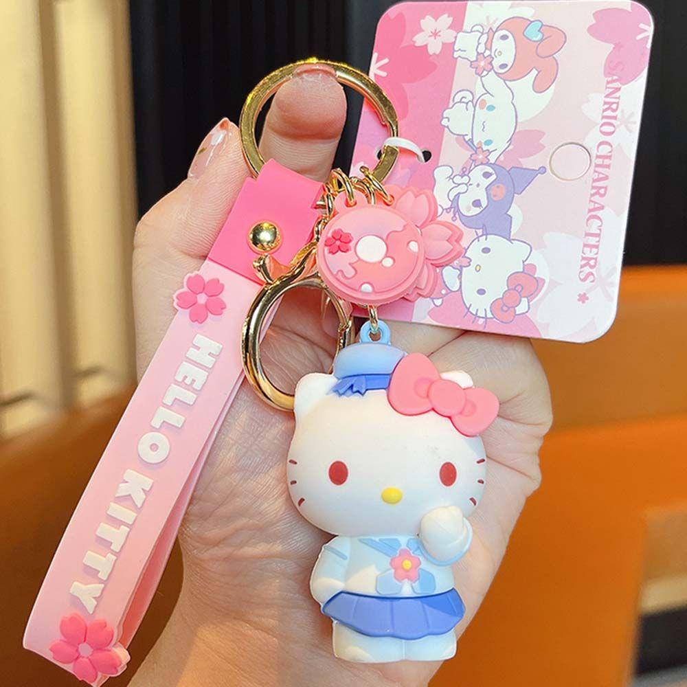 Móc Khóa Kitty Kuromi Hoa Anh Đào Dễ Thương