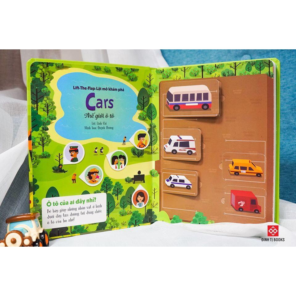 [Mã LIFEMALL995 giảm 10% đơn 99K] Sách - Lift-The-Flap-Lật Mở Khám Phá - Cars - Thế Giới Ô Tô