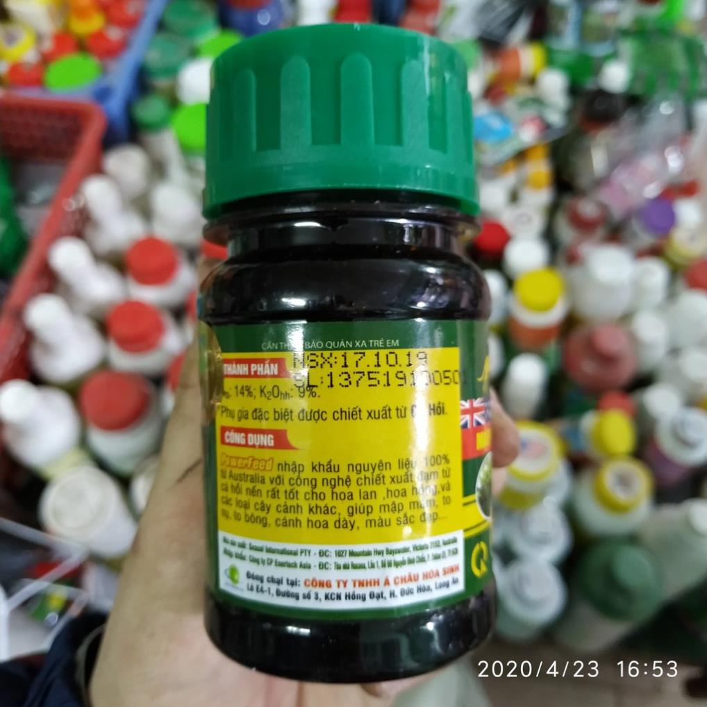 Phân bón Power Feed 100ml kích hoa, dưỡng hoa nhập khẩu Úc