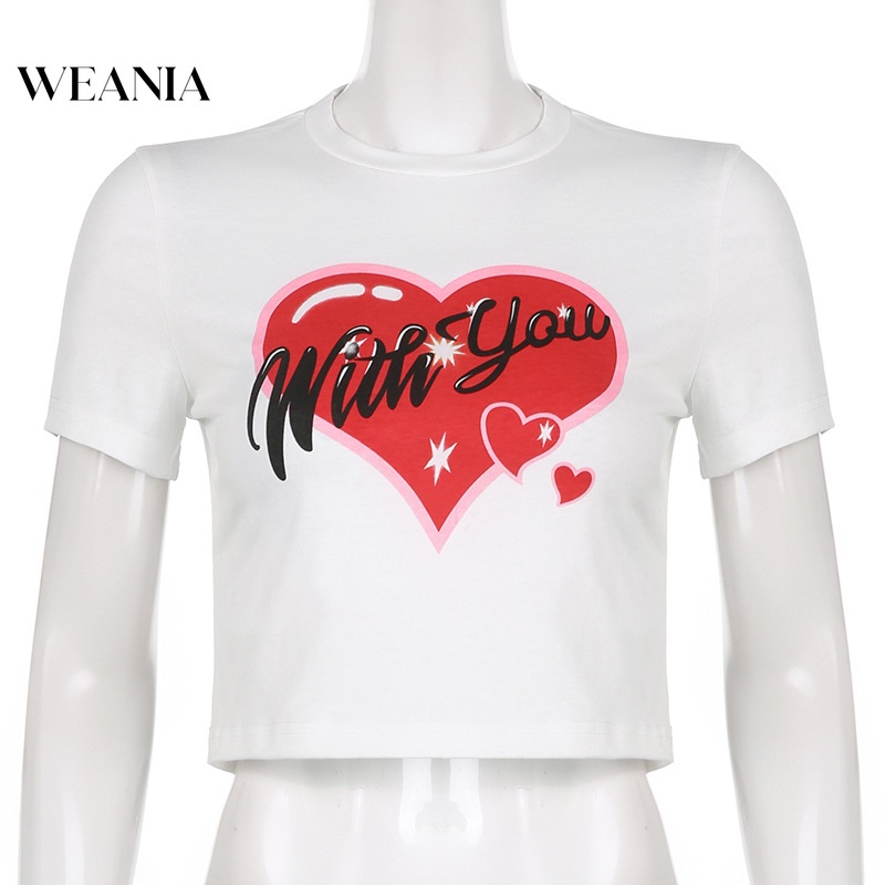 Áo Thun In Hình Trái Tim Thời Trang Hè D0322