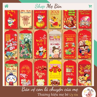 Combo 10 bao lì xì đón Tết 2021 Mẫu ngẫu nhiên cực đẹp