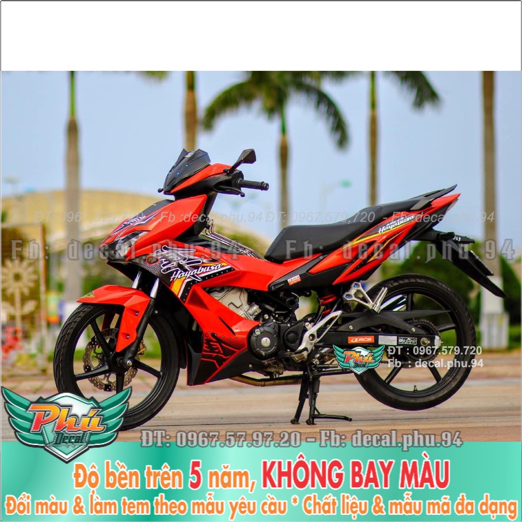 Tem Rời Winner X đỏ đen hayabusa (K) -1