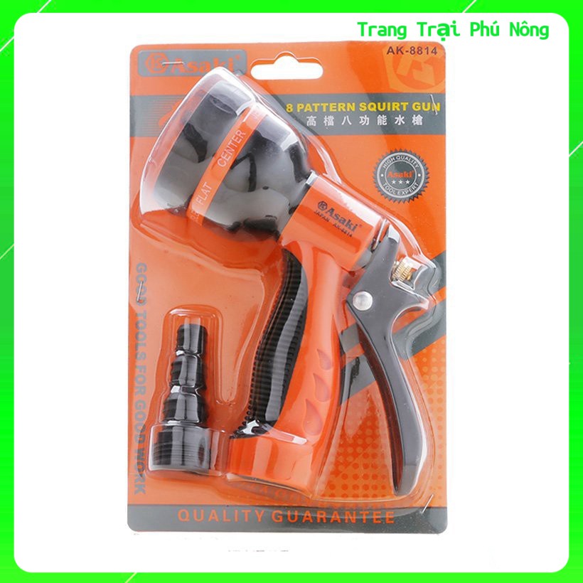 Vòi Xịt Tưới Cây Đa Năng 7 Kiểu phun (6 Tia) Asaki 8814