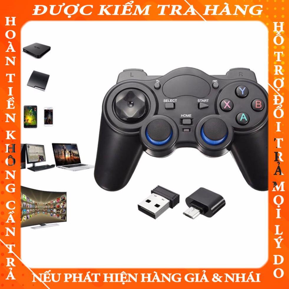 Tay cầm chơi game không dây Bluetooth 2.4G - Tay cầm chơi game PC / Laptop / Điện Thoại / TV Android / TV Box yteav