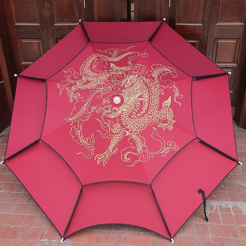 Ô Dù Câu Cá Dã Ngoại Kim Long 2 Tầng Thước 2m2- 2m4 Bền Bỉ Cao Cấp