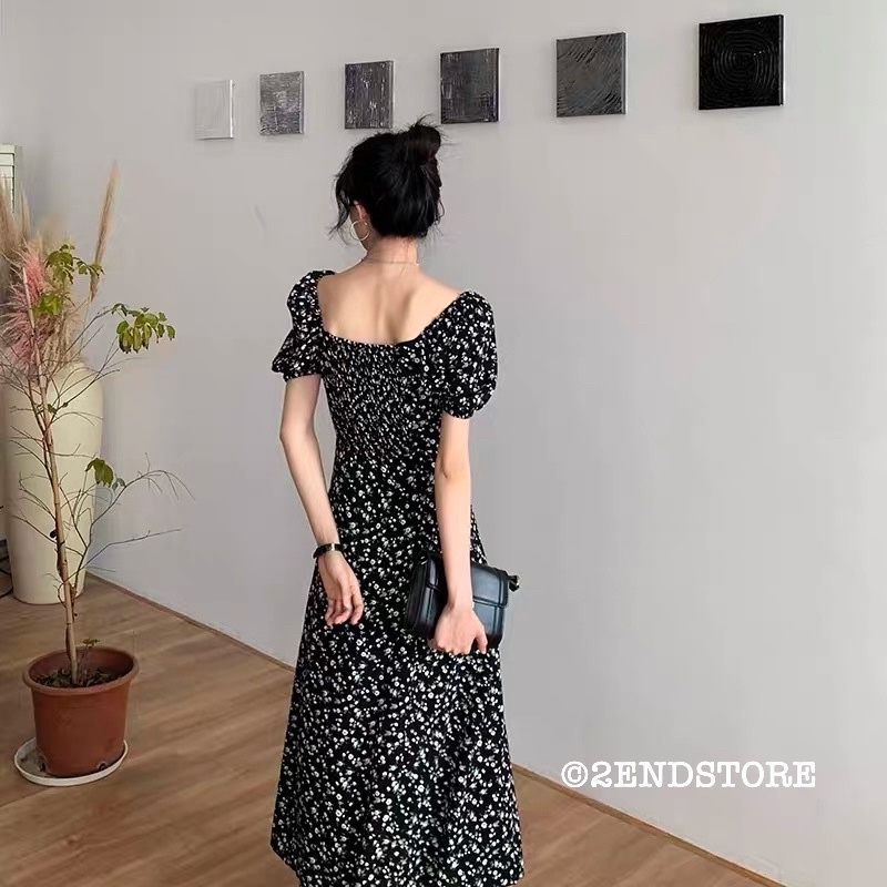 2END Váy hoa nhí lụa Hàn Châu