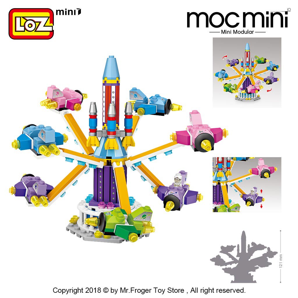 Loz Bộ Đồ Chơi Lắp Ráp Mô Hình Máy Bay mini 1717-1732 Dành Cho Bé
