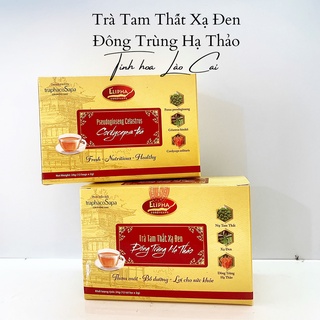 Trà tam thất - xạ đen - đông trùng hạ thảo - trà túi lọc 18 gói - tinh hoa lào cai