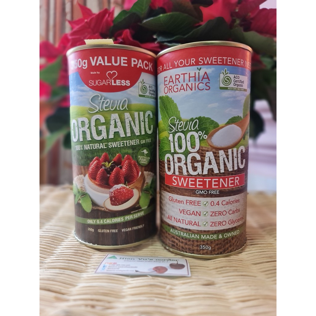 ĐƯỜNG CỎ NGỌT HỮU CƠ STEVIA - ÚC - quà biếu/ quà tặng lễ tết/ quà sức khỏe ( dành cho người tiểu đường/ăn kiêng) | BigBuy360 - bigbuy360.vn