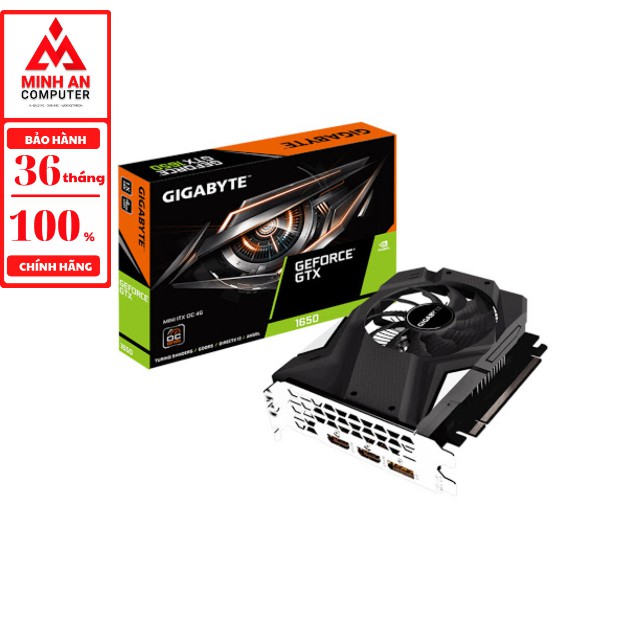 Vga màn hình Gigabyte Geforce GTX 1650 Mini 4G 1 Fan (GV-N1650IXOC- 4GD)